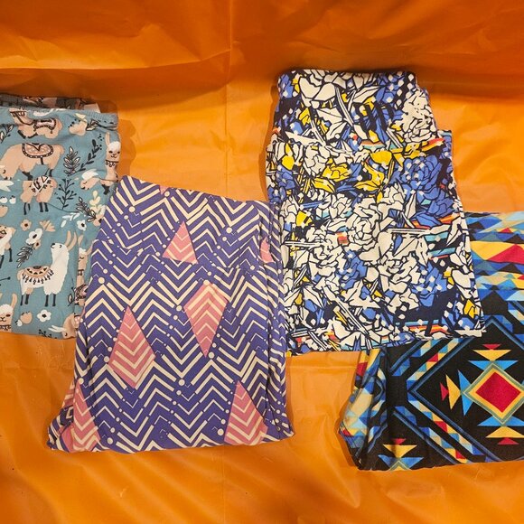 4 pairs of LuLaRoe Leggings- One Size - Picture 1 of 1